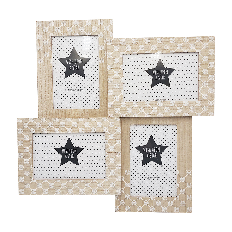 Wooden combination photo frames