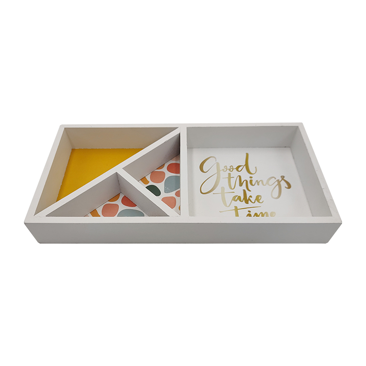 White Wooden Serving Tray