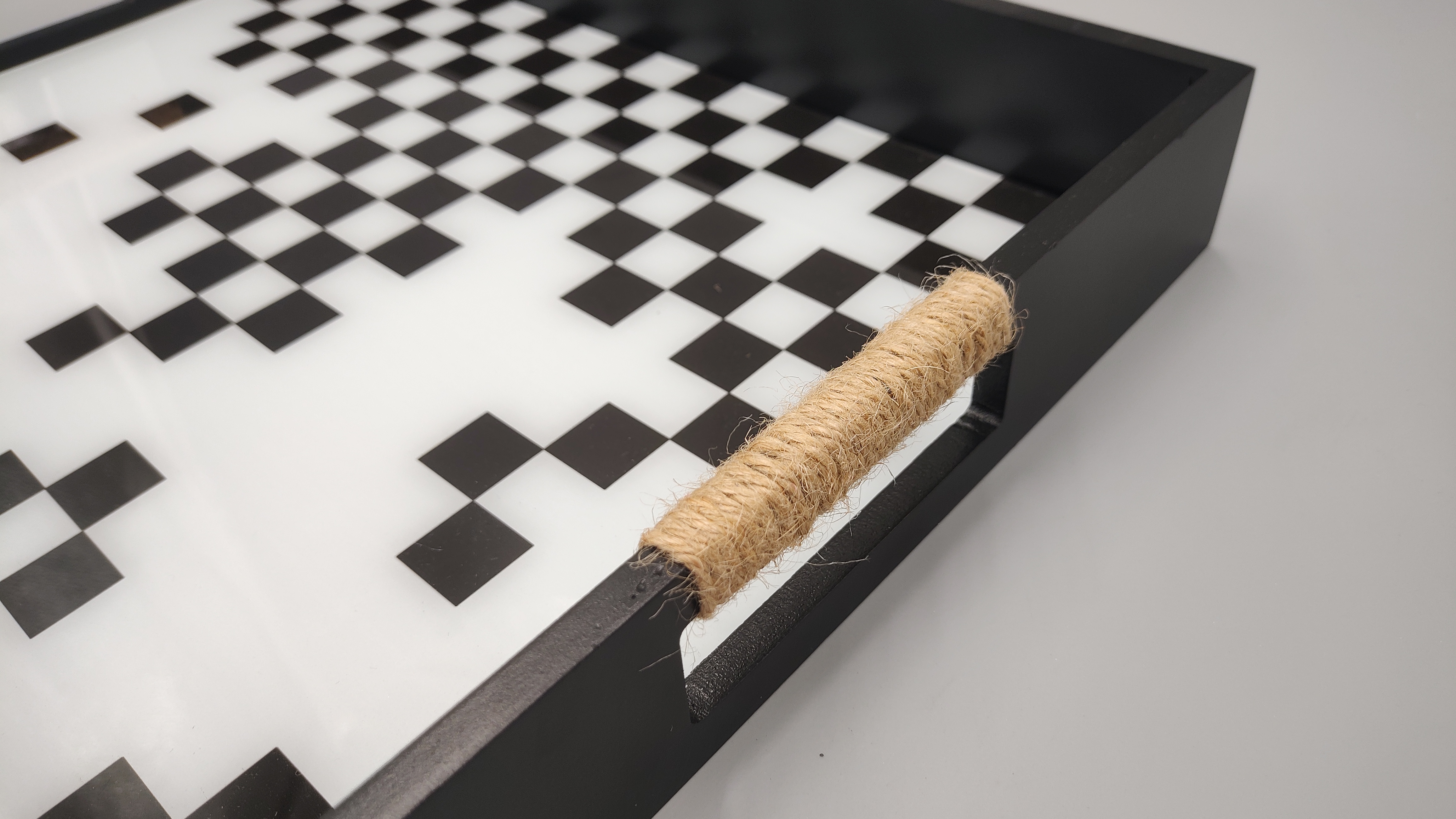 Wholesale Rectangle Black Wooden Tray