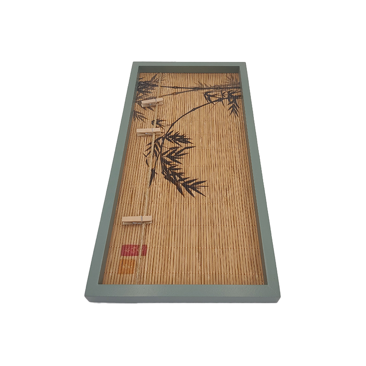 Wood with Bamboo Wall Hanging Frame 