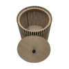 Round Wooden Jewelry Box