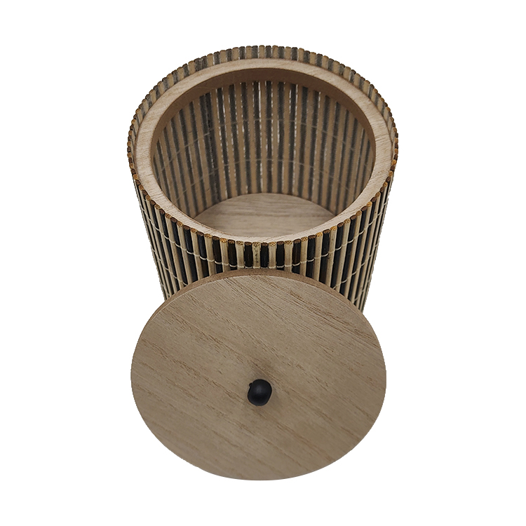 Round Wooden Jewelry Box