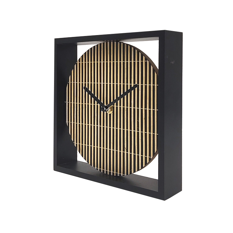 Wooden Black Clock