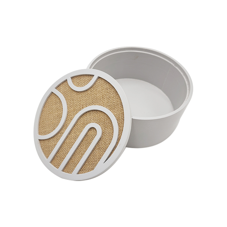 White Storage Boxes with Lids