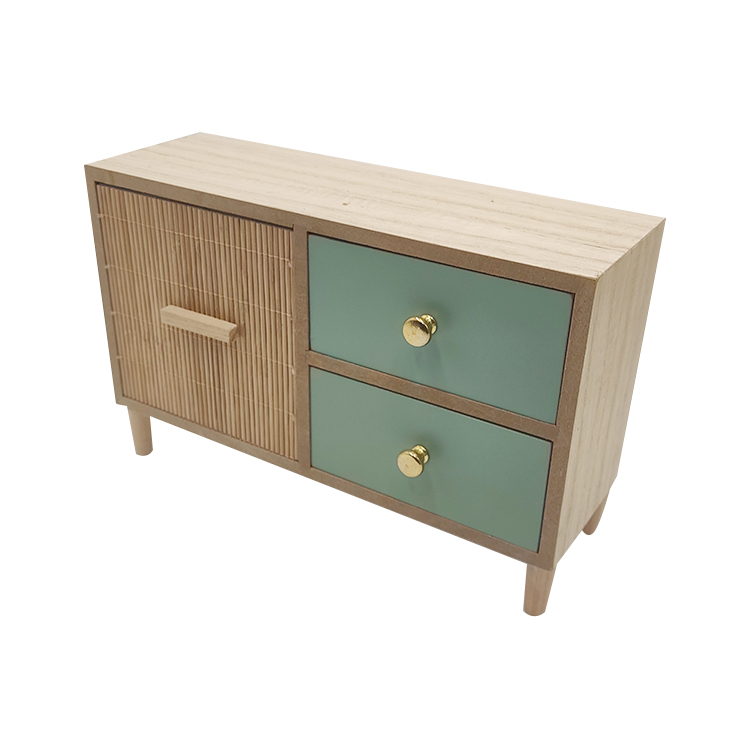 Wood Desktop Organizer with Drawers