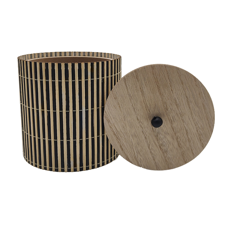 Round Wooden Jewelry Box
