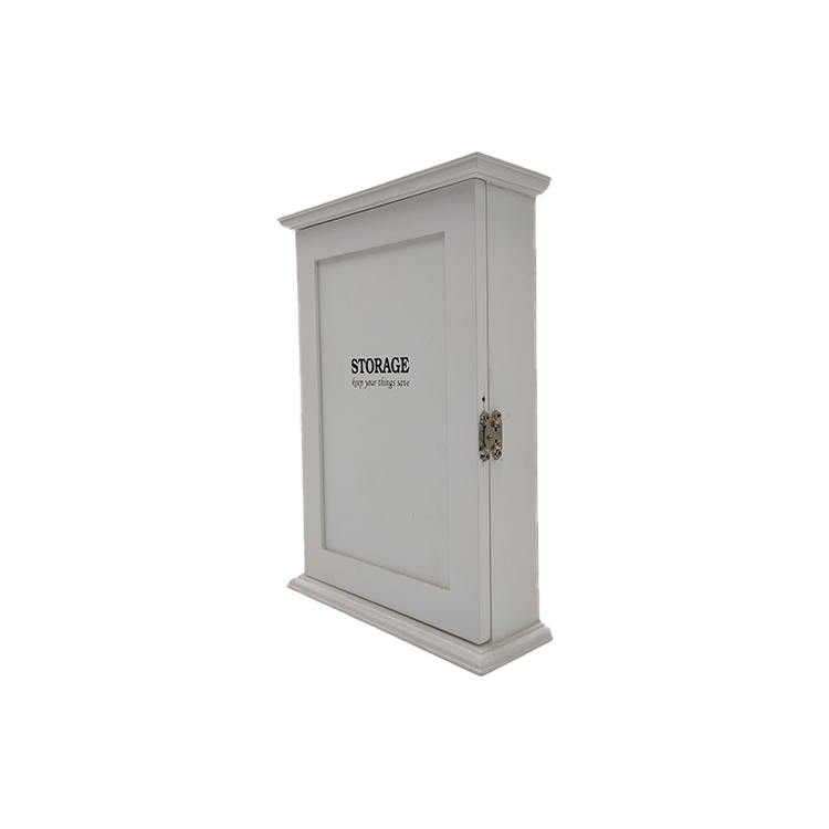 White Custom Wood Key Box