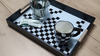 Wholesale Rectangle Black Wooden Tray