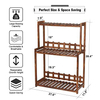 3 Tier Wooden Plant Stand Vertical Plant Display Stand Outdoor Garden Park Bench Garden Potting Bench
