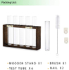 Wall Mounted Hanging Plants Terrariumin Test Tube Flower Bud Tabletop Glass Wooden Stand