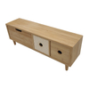 wooden storage bins
