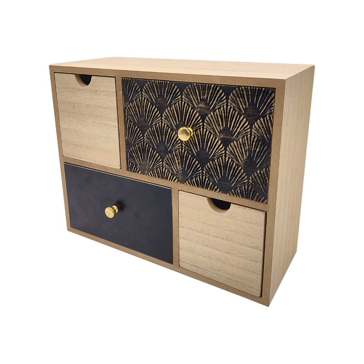 Rustic Wood Desk Organizer