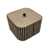 Square Wooden Storage Box