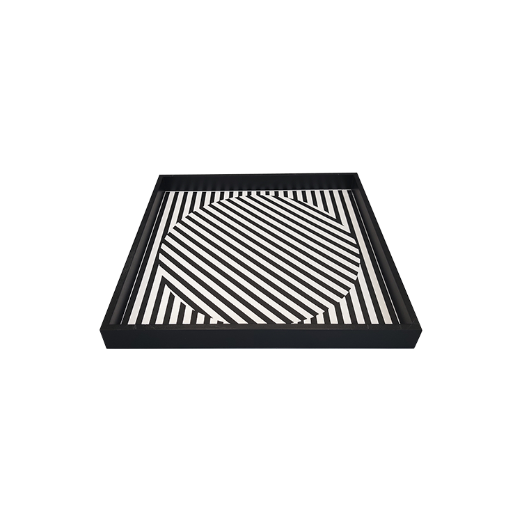 Custom Black Wooden Storage Tray