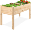 48x24x30in Raised Garden Bed, Elevated Wood Planter Box Stand for Backyard, Patio, 200lb Capacity