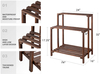 Wood Plant Stand 3 Tier Plant Shelf Indoor Outdoor Flower Pot Display Shelf Rack Garden Potting Bench Multiple Ladder Stand Planter Holder for Home Patio Lawn Living Room Corner Balcony
