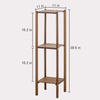 Bamboo Utility 3 Tier Plant Stand Rack Multiple Flower Pot Holder Shelf Indoor Outdoor Planter Display shelving unit for Patio Garden