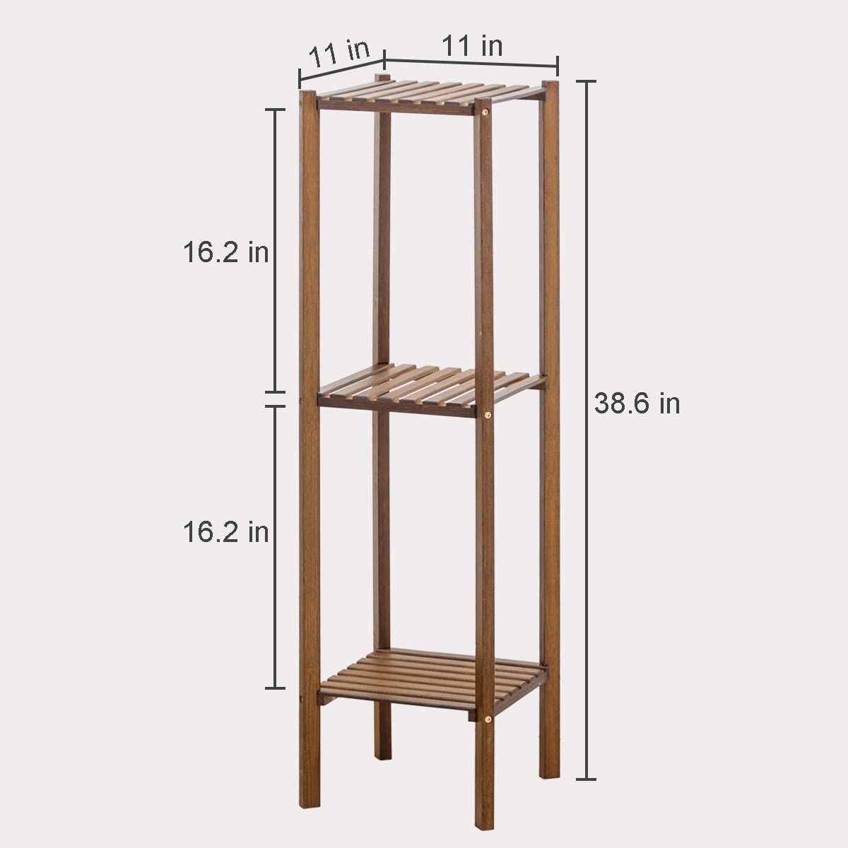 Bamboo Utility 3 Tier Plant Stand Rack Multiple Flower Pot Holder Shelf Indoor Outdoor Planter Display shelving unit for Patio Garden