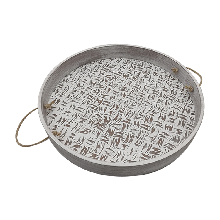 Wooden Tea Tray with Handles