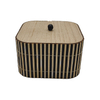 Square Wooden Storage Box