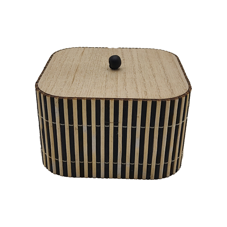 Square Wooden Storage Box