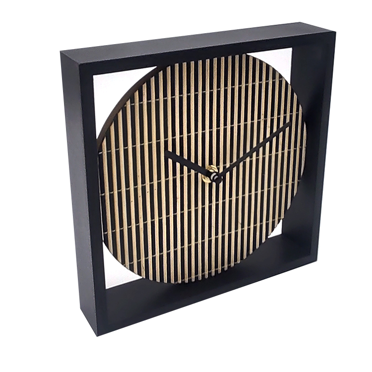 Wooden Black Clock