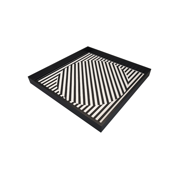 Custom Black Wooden Storage Tray