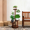 Plant Stand 5 Tiered Tall Plant Shelf for Indoor Multiple Plants Wood Corner Plant Holder for Living Room