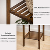 Bamboo Utility 3 Tier Plant Stand Rack Multiple Flower Pot Holder Shelf Indoor Outdoor Planter Display shelving unit for Patio Garden