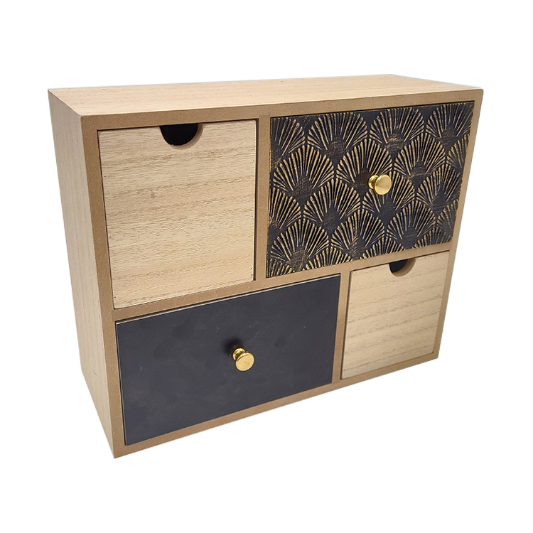 Rustic Wood Desk Organizer