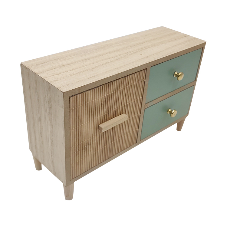 Wood Desktop Organizer with Drawers