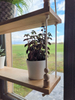 Hanging Plant Shelf Rope Wall Shelves Tiered Wall Shelf Hanging Wall Shelves Tiered Planter Window Shelf Tiered Floating Shelf