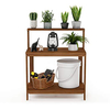Outdoor Patio Furniture Hardwood Potting Table Flower Pot Garden Bench Wooden Garden Potting Bench