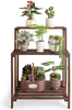 Wood Plant Stand 3 Tier Plant Shelf Indoor Outdoor Flower Pot Display Shelf Rack Garden Potting Bench Multiple Ladder Stand Planter Holder for Home Patio Lawn Living Room Corner Balcony