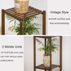 Bamboo Utility 3 Tier Plant Stand Rack Multiple Flower Pot Holder Shelf Indoor Outdoor Planter Display shelving unit for Patio Garden