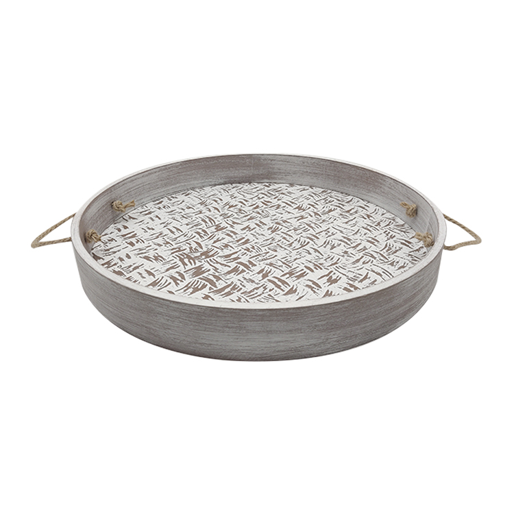 Wooden Tea Tray with Handles