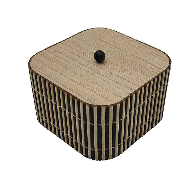 Square Wooden Storage Box
