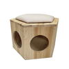 Wooden cat house