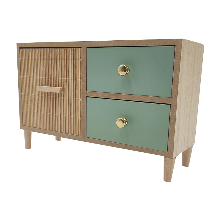 Wood Desktop Organizer with Drawers