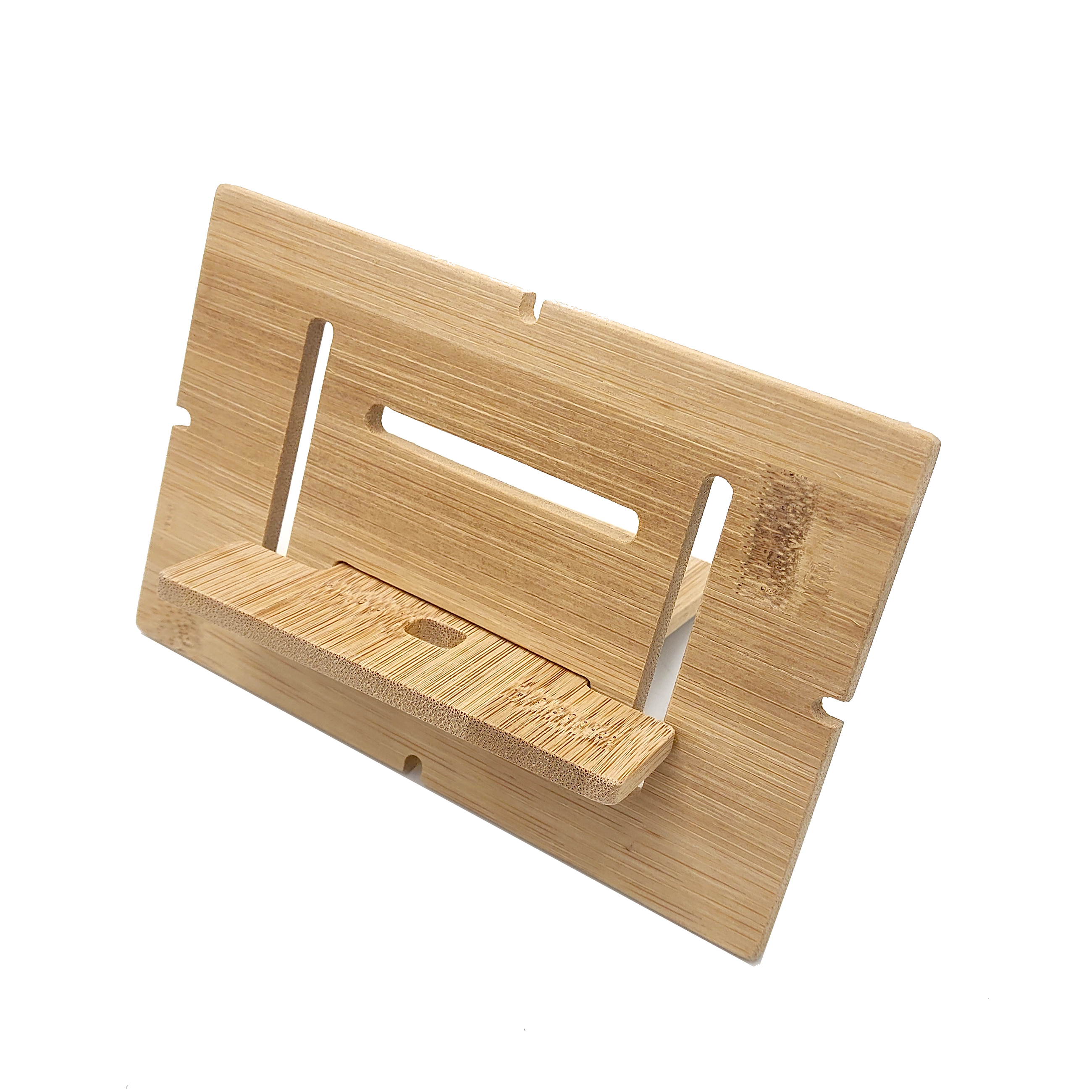 Bamboo phone holder