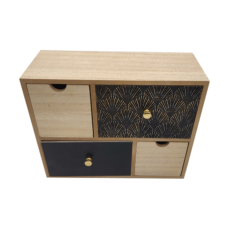 Rustic Wood Desk Organizer