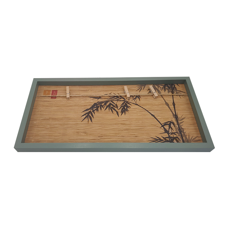 Wood with Bamboo Wall Hanging Frame 