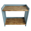 wooden plant bench