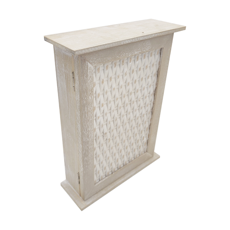 White Wash Wood Key Box