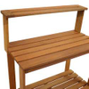 Wooden Outdoor Potted Bench Terrace Garden Station Table Potting Table Wooden Garden Bench For Porches Greenhouses Backyards