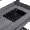 Potting Benches Tables Garden Potters Work Bench Station Planting Bench Solid Wood Outdoor Gray 45.2 x 17.7 x 47.6inch