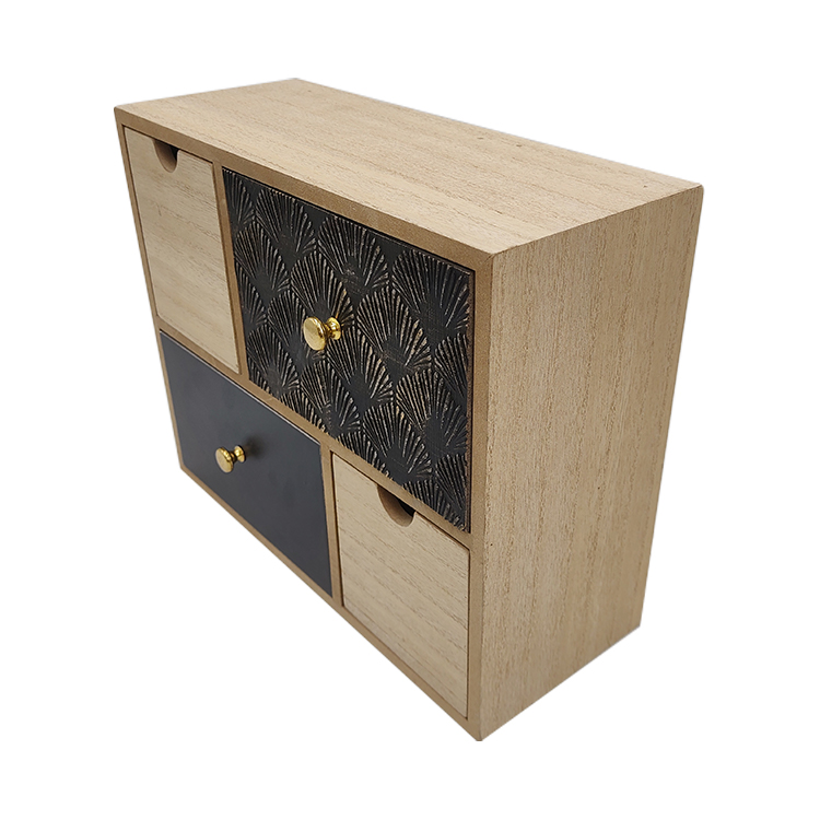 Rustic Wood Desk Organizer