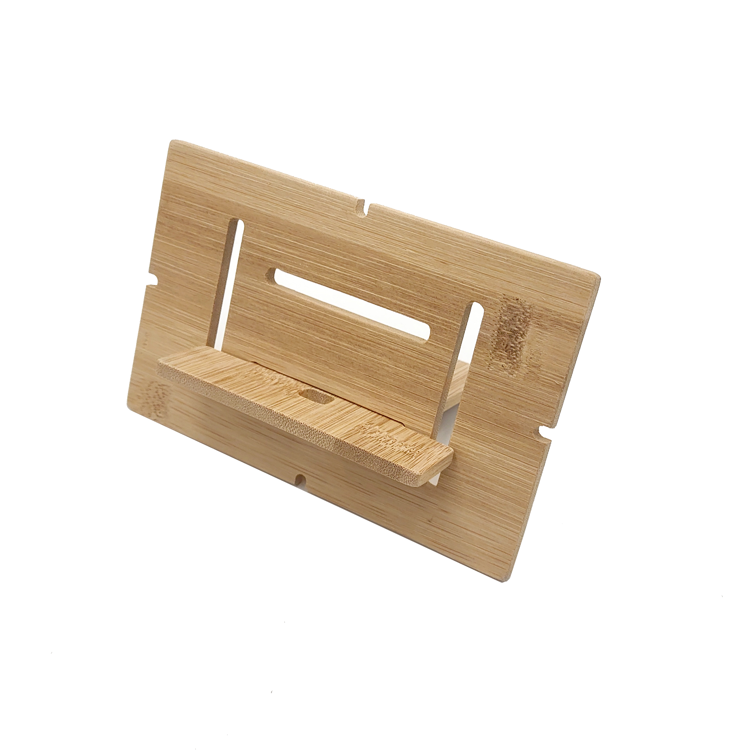 Bamboo phone holder