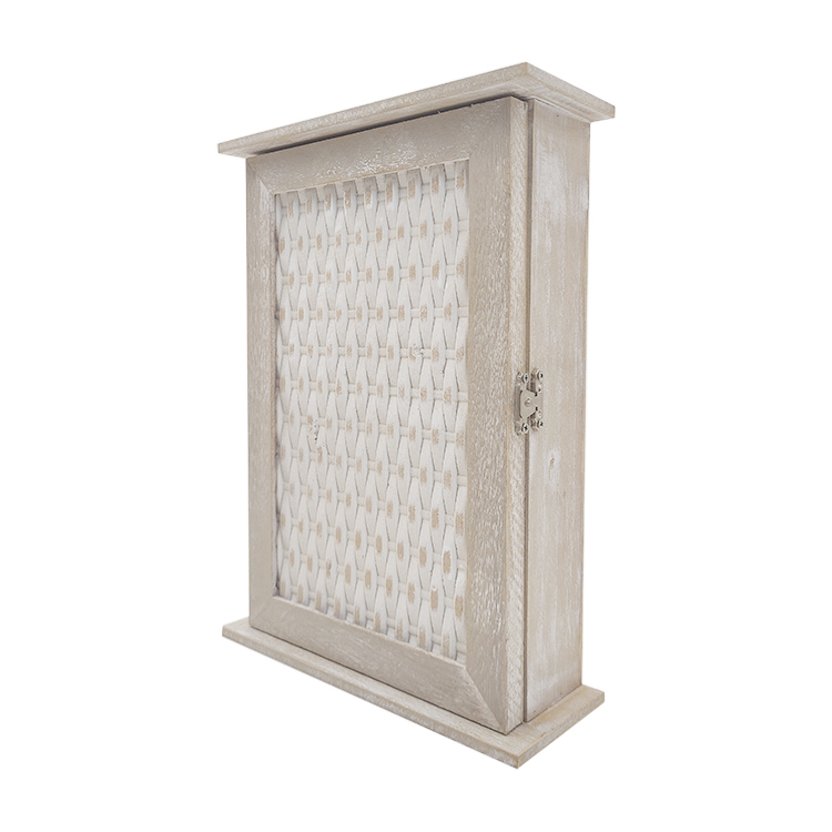 White Wash Wood Key Box