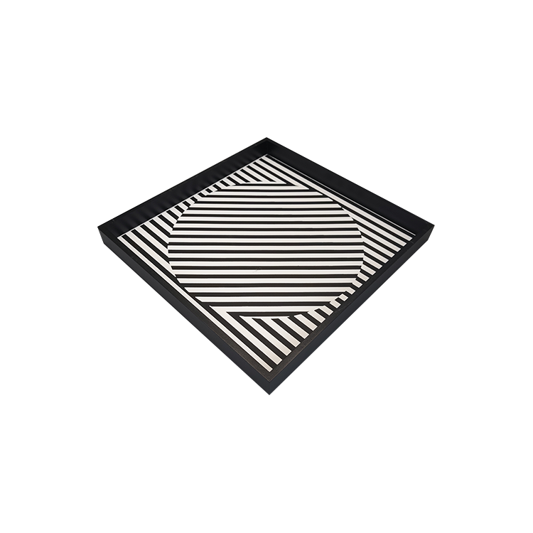 Custom Black Wooden Storage Tray